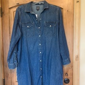 GAP denim dress NWT
